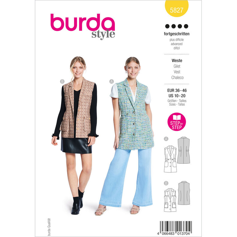 Vest | Burda 5827 | 36-46,  image number 1