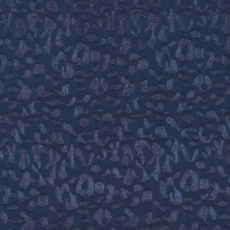 Leopard print viscose fabric – midnight blue,  image number 1