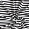 Swimsuit fabric narrow stripes – black/white,  thumbnail number 3