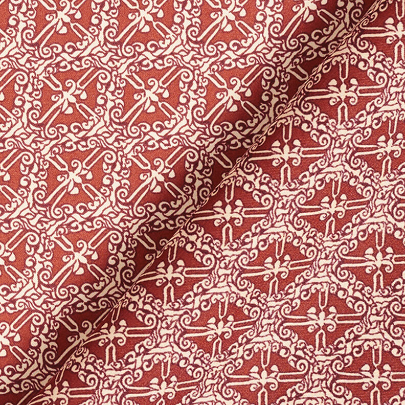 Paisley Diamonds Polyester Satin – copper,  image number 4