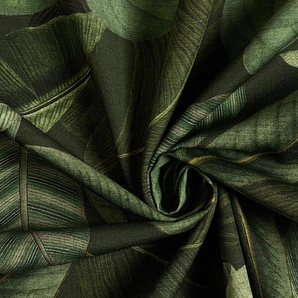 Outdoor Fabric Canvas Palm Leaves – dark green,  image number 3