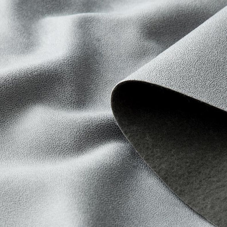 Upholstery Fabric Leather-Look Ultra-Microfibre – grey,  image number 3