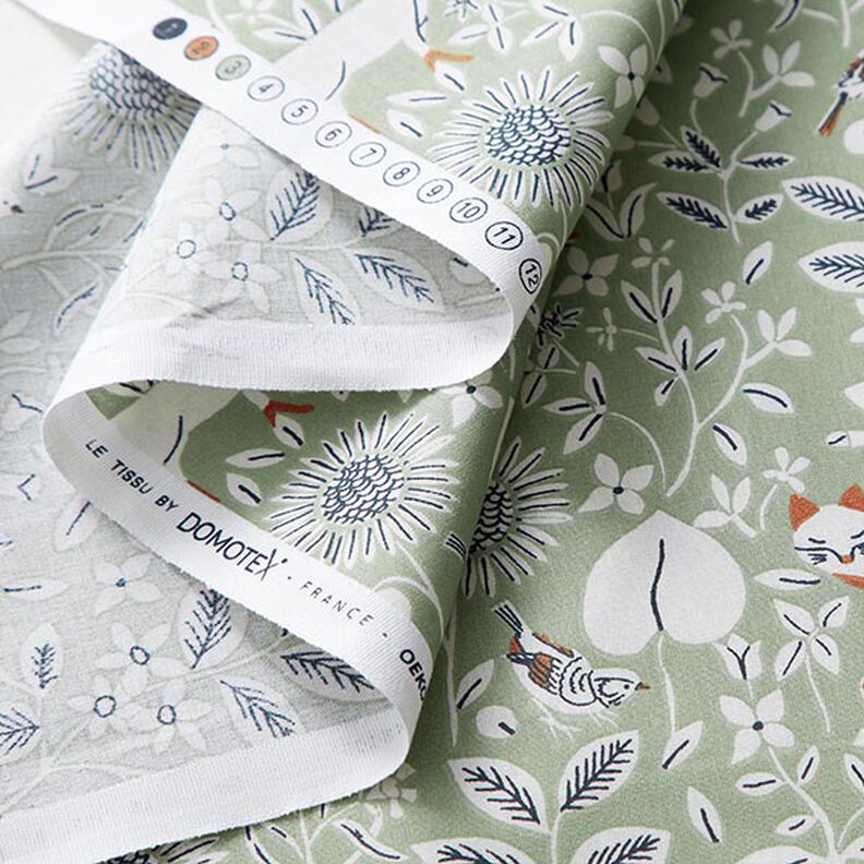 Cotton Poplin Fox meadow – reed,  image number 3