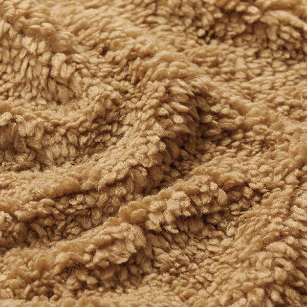 Faux Fur Teddy Fabric – caramel,  image number 2