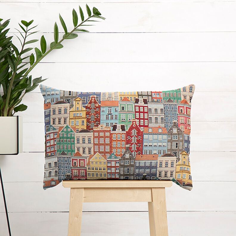 Decorative fabric Tapestry houses – light beige,  image number 8