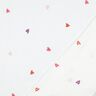 Double Gauze/Muslin embroidered hearts | Poppy Fabrics – white/rosé,  thumbnail number 4