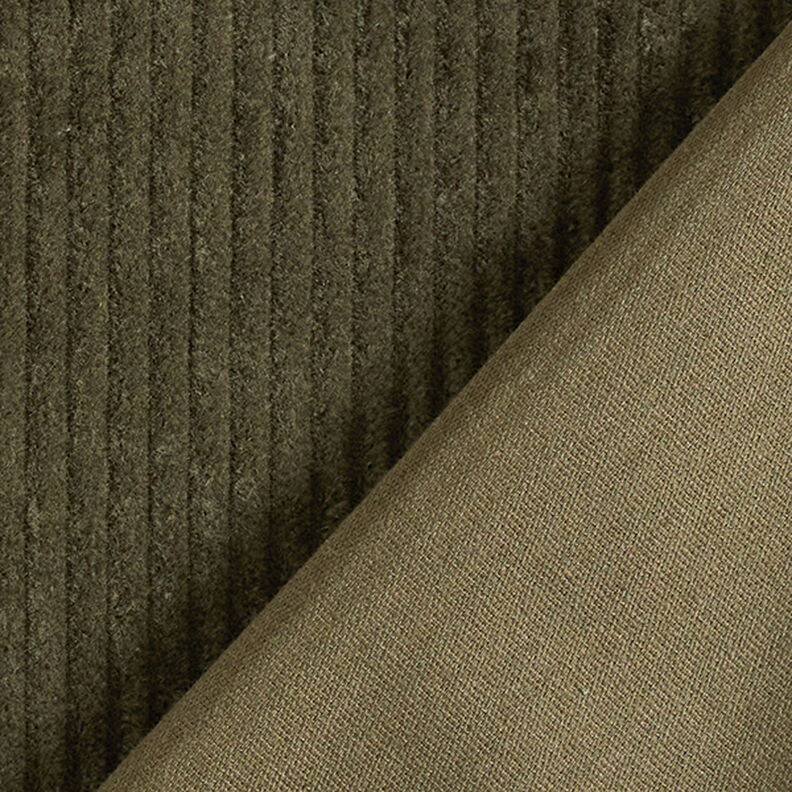 Chunky Corduroy pre-washed Plain – dark olive,  image number 3