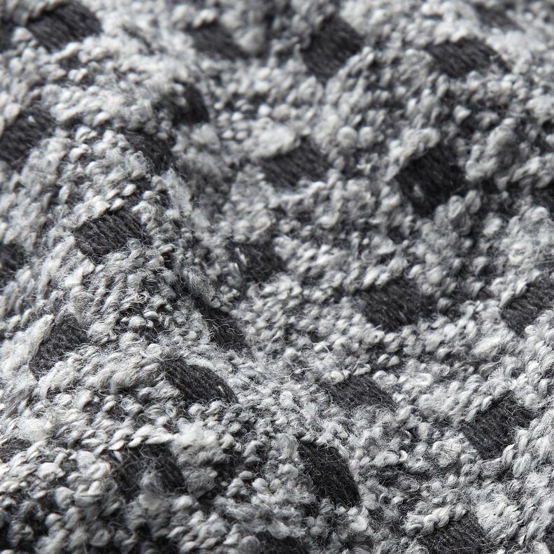 Boxes Coating Fabric – light grey/black,  image number 3