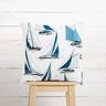Decor Fabric Panama sailing ships – white/ocean blue,  thumbnail number 7