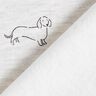 Brushed Sweatshirt Fabric Dogs Mottled – offwhite,  thumbnail number 5