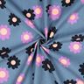 Baby Cord Flowers| Poppy Fabrics – denim blue/lavender,  thumbnail number 3