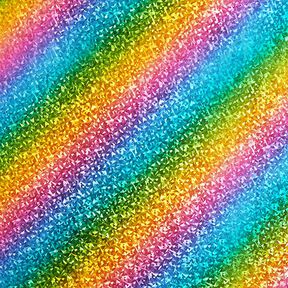 Foil jersey, colourful rainbow shimmer, 