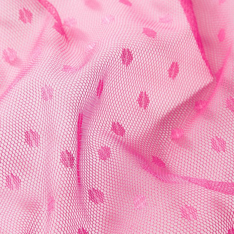 Dots soft mesh – intense pink,  image number 3
