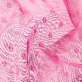 Dots soft mesh – intense pink, 