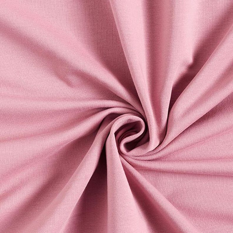 Light French Terry Plain – dark dusky pink,  image number 1