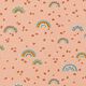 Cotton Jersey leopard print rainbow – apricot,  thumbnail number 1