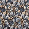 Satin crepe sea flowers – slate grey/beige,  thumbnail number 1