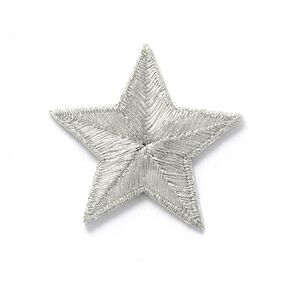 Patch Star – metallic silver, 