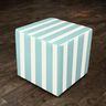 Outdoor Fabric Acrisol Listado – offwhite/turquoise,  thumbnail number 6