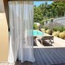 Outdoor Curtain Fabric Plain 315 cm – white,  thumbnail number 6
