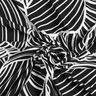 Abstract leaves viscose jersey – black/white,  thumbnail number 4