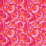Swimsuit Fabric abstract loops – intense pink/orange,  thumbnail number 1