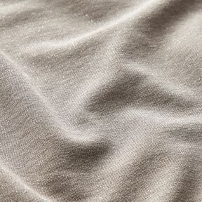 jacquard knit glitter melange – beige/metallic silver, 