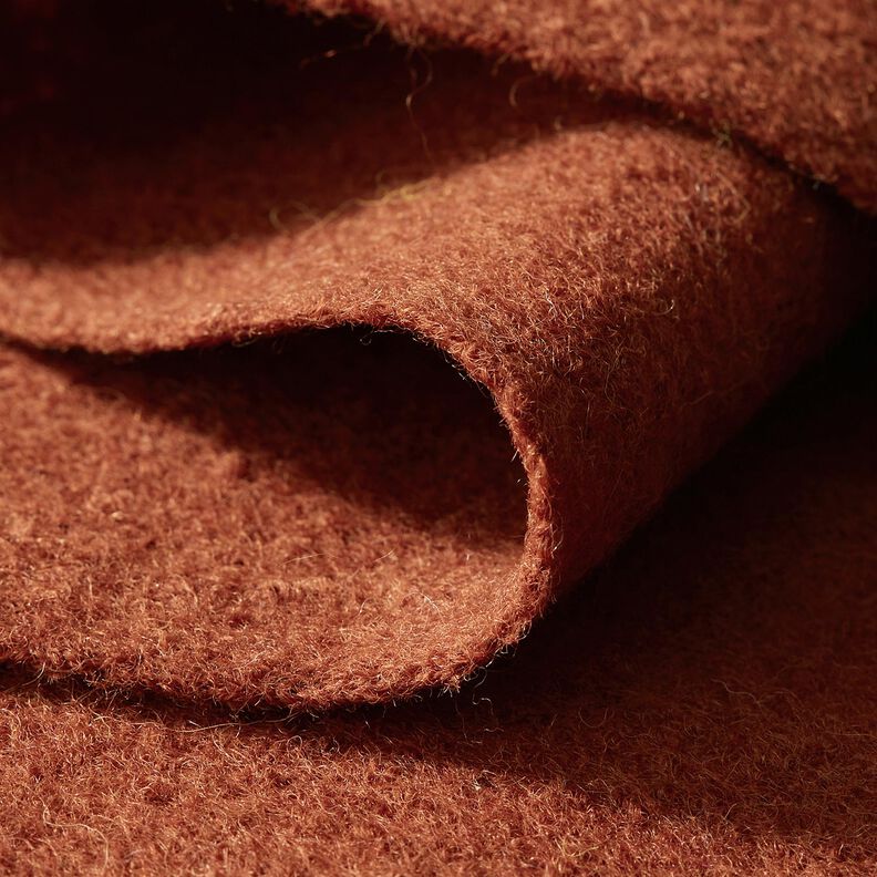 Fulled woollen loden Mottled – terracotta, image number 4