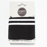 Cuff Knit ribbing Stripes – black/white,  thumbnail number 1