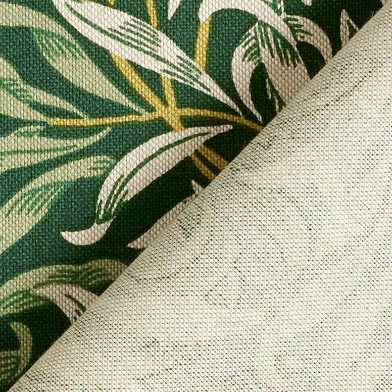 Decor Fabric Half Panama tangled branches – natural/dark green | Remnant 90cm,  image number 4