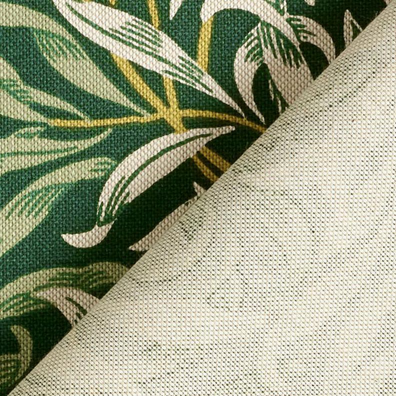 Decor Fabric Half Panama tangled branches – natural/dark green,  image number 4