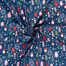 Cotton Poplin Gnomes and fir trees – blue,  thumbnail number 3
