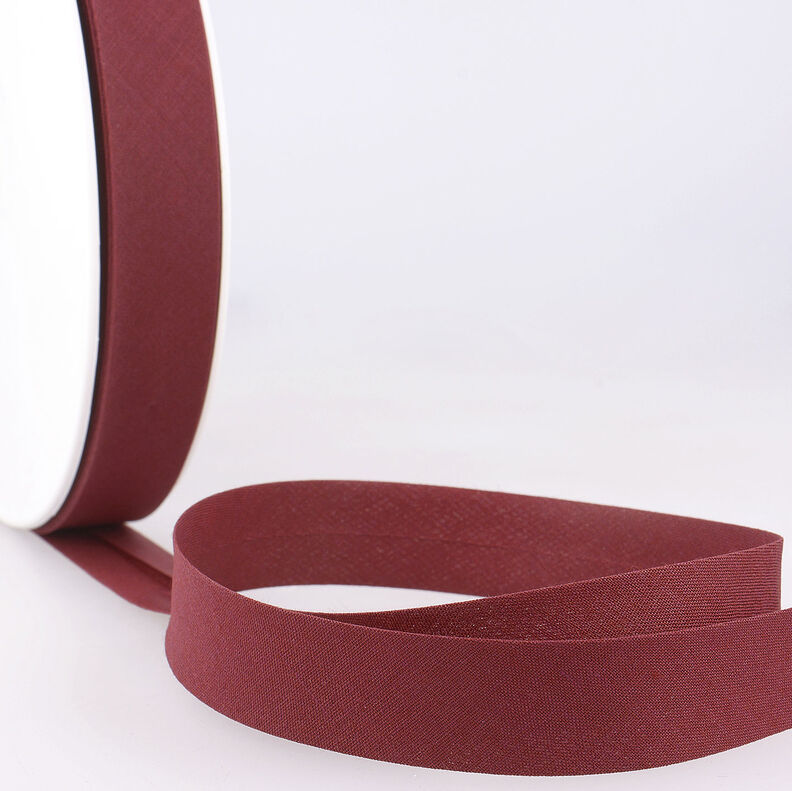 Bias binding Polycotton [20 mm] – burgundy,  image number 1