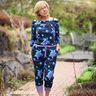 Cotton Jersey Aloha turtles | Glitzerpüppi – midnight blue/light turquoise,  thumbnail number 5