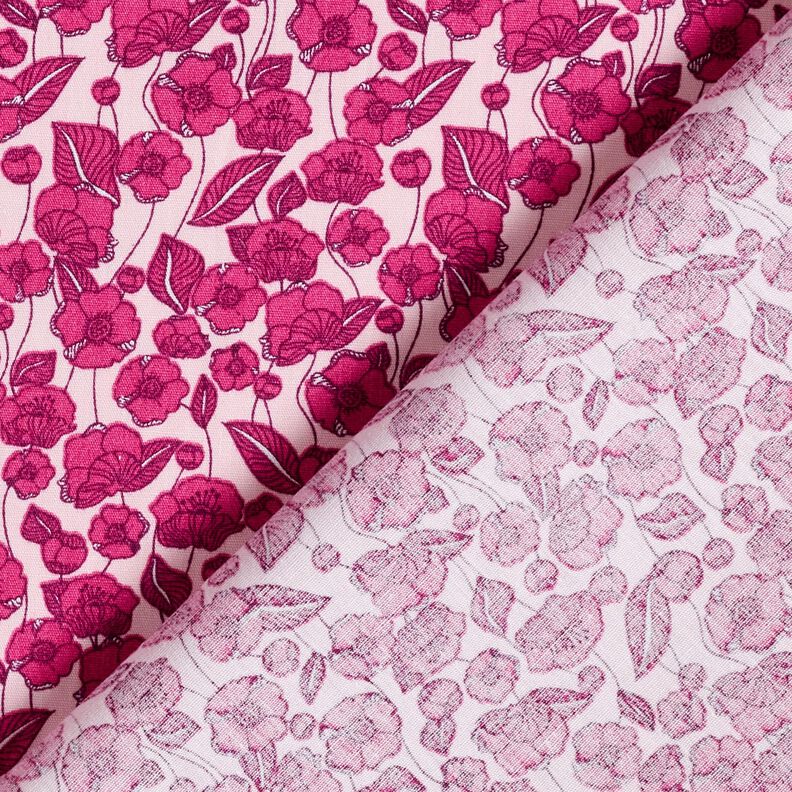 Cotton Poplin flower tendrils – light pink/purple, image number 4