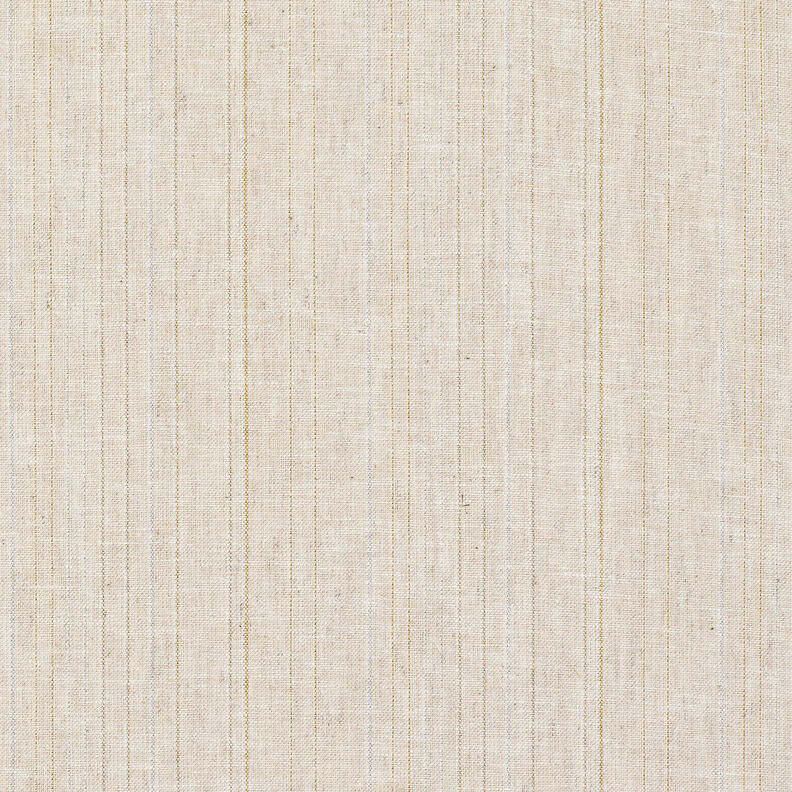 Lurex stripes linen cotton blend – natural,  image number 1
