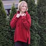 Alpine Fleece Comfy Sweatshirt Plain – carmine,  thumbnail number 10