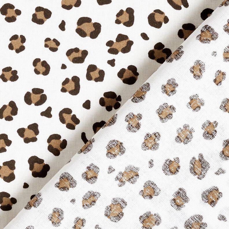 Cotton Poplin Leopard Print – ivory/fawn,  image number 4