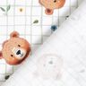 Cotton Poplin Teddy bears on a check pattern Digital Print – white/reed,  thumbnail number 4
