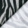 French terry brushed zebra digital print – black/silver,  thumbnail number 4