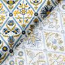 Cotton Cretonne flower tiles – white/brilliant blue,  thumbnail number 4
