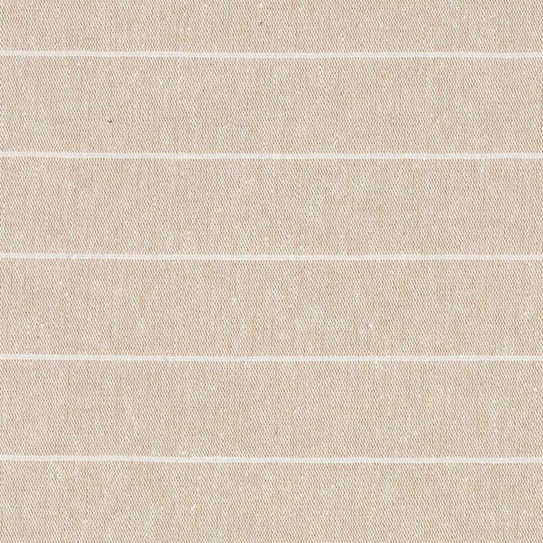 Decorative fabric, canvas wide stripes, recycled – dark beige,  image number 1