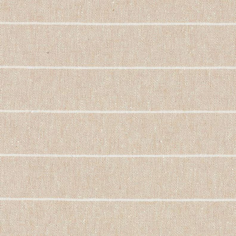 Decorative fabric, canvas wide stripes, recycled – dark beige,  image number 1