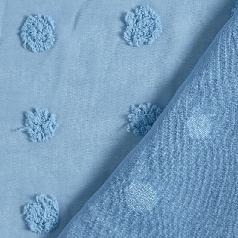 Large dobby dots chiffon – brilliant blue,  image number 4