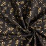 Cotton Cretonne elegant fir trees – black/gold,  thumbnail number 3