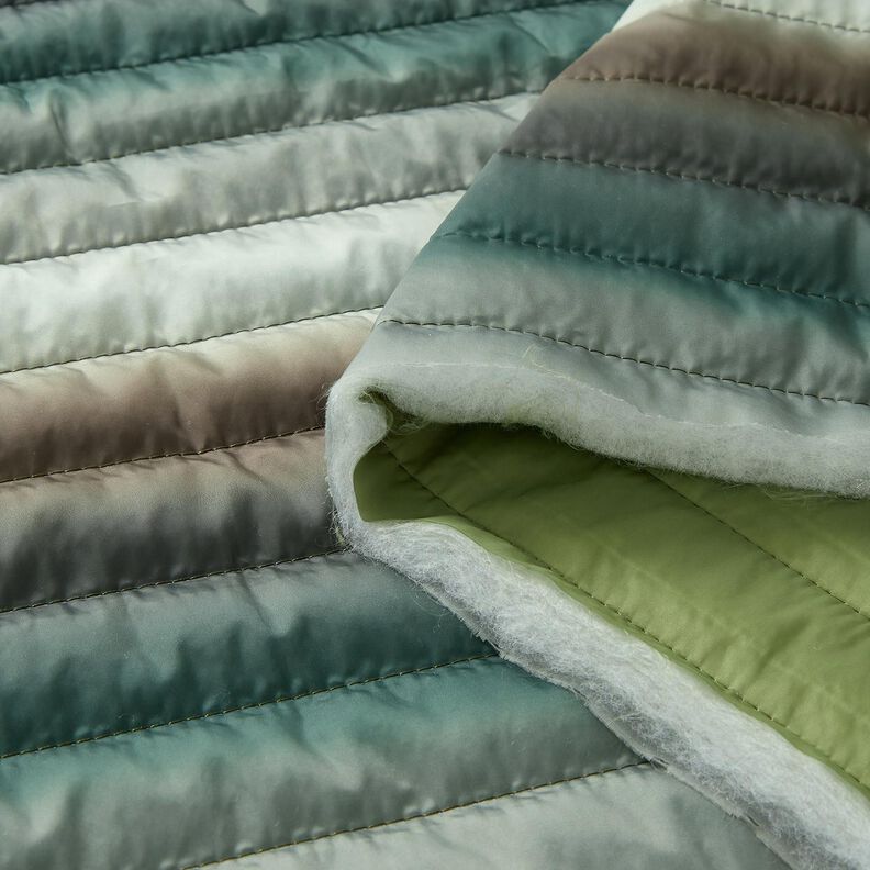 Lightweight quilted fabric colour gradient – blue spruce, image number 5