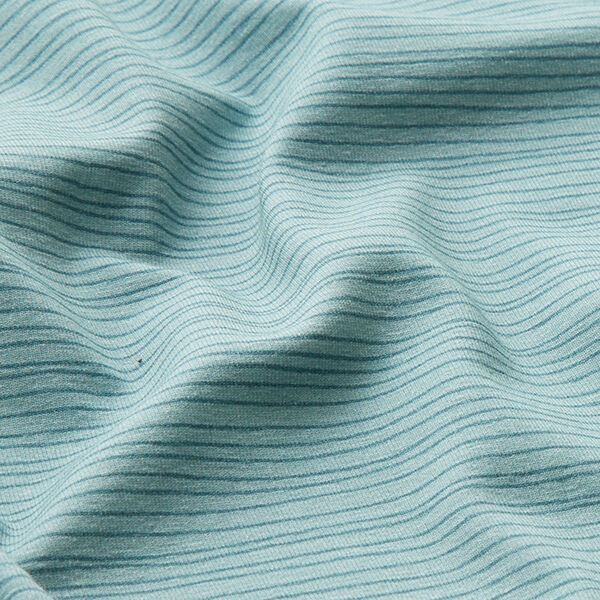 Narrow Stripes Cotton Jersey dove blue