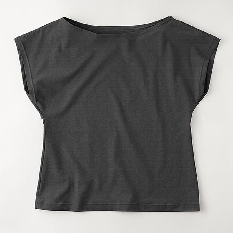 Medium Cotton Jersey Plain – black, image number 9