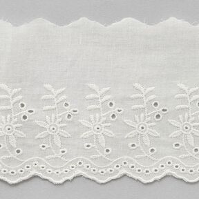 Scalloped Floral Lace Trim [ 9 cm ] – offwhite, 