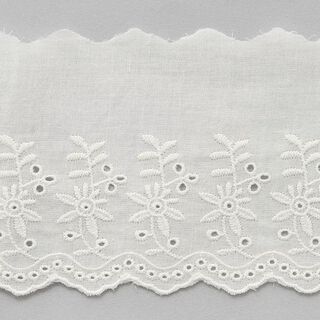 Scalloped Floral Lace Trim [ 9 cm ] – offwhite, 